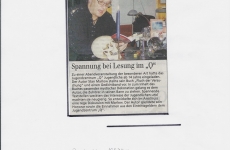 Anzeige in der Zeitung